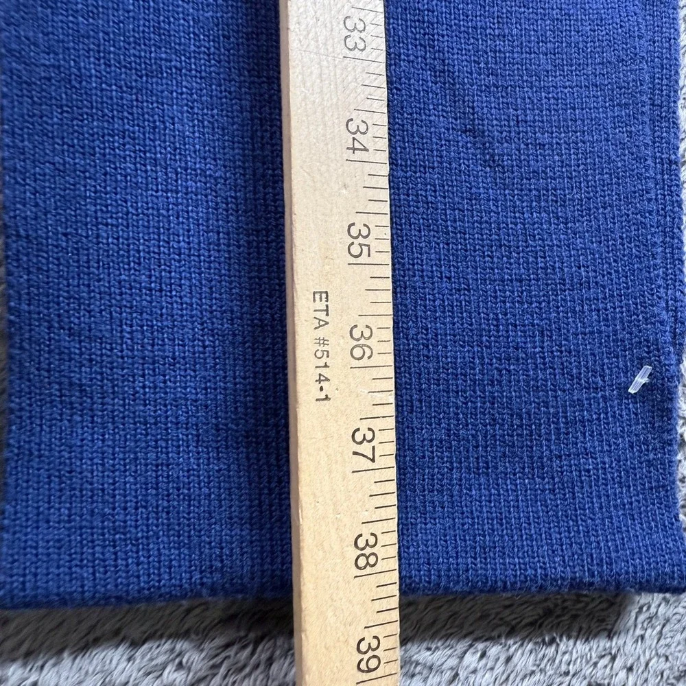 Lambswool Scotland Navy Blue Scarf 74